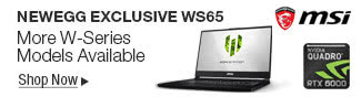 MSI - Newegg Exclusive WS65 More W-Series Models Available