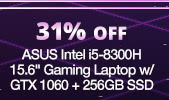 ASUS Intel i5-8300H 15.6" Gaming Laptop w/ GTX 1060 + 256GB SSD
