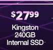 Kingston 240GB Internal SSD