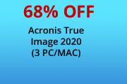 68% Off Acronis True Image 2020 (3 PC/MAC)