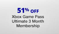 51% Off Xbox Game Pass Ultimate 3 Month Membership