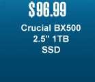 $96.99 Crucial BX500 2.5" 1TB SSD