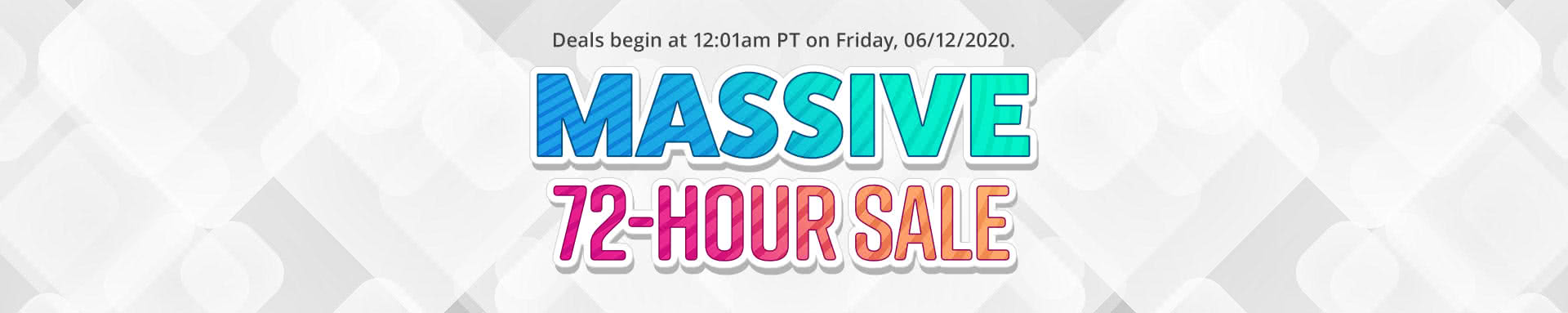 Massive 72-Hour Sale