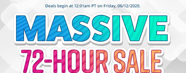 Massive 72-Hour Sale