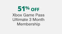 51% Off Xbox Game Pass Ultimate 3 Month Membership