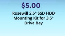 Rosewill 2.5" SSD/HDD Mounting Kit for 3.5" Drive Bay