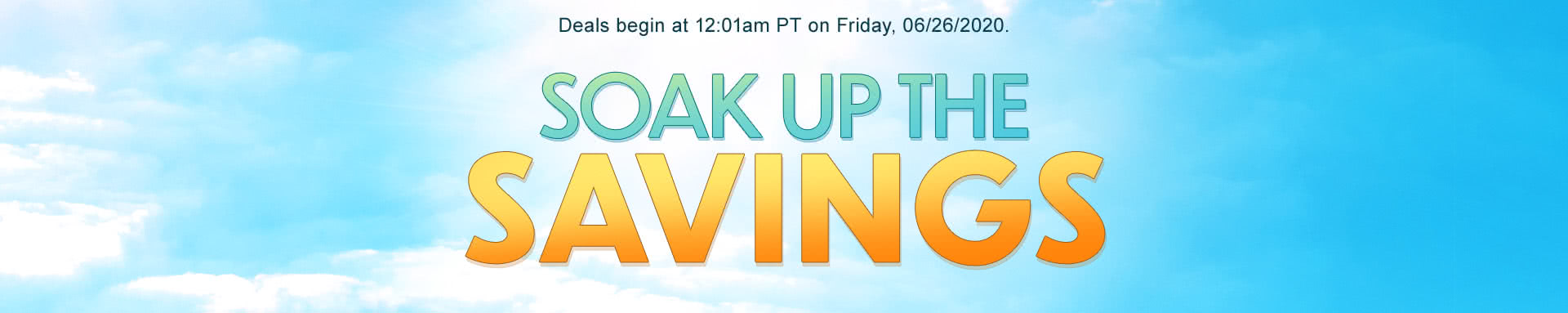 Soak Up The Savings
