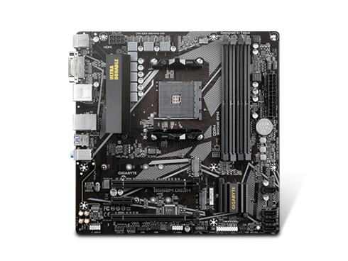 GIGABYTE B550M DS3H AM4 AMD B550 Micro-ATX Motherboard with Dual M.2, SATA 6Gb/s, USB 3.2 Gen 1, PCIe 4.0