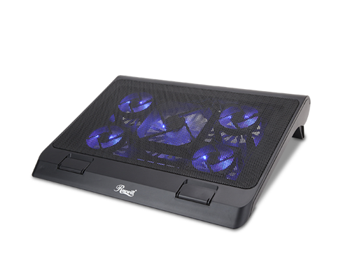 Rosewill RWNB17A 12-17 inches Blue LED light Gaming Laptop Cooler with Five Quiet Fans. Adjustable Wind Speed control with 2 USB Ports
