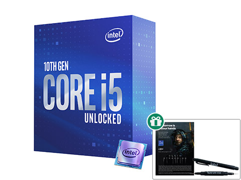 Intel Core i5-10600K Comet Lake 6-Core 4.1 GHz LGA 1200 125W BX8070110600K Desktop Processor Intel UHD Graphics 630