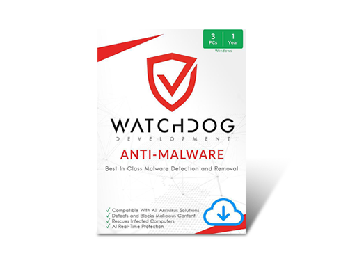 Watchdog AntiMalware | PC | 3 Users | 1 Year  - Download
