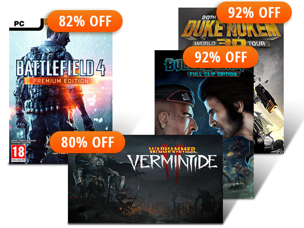 UP TO 92% OFF SELECT PC DIGITAL GAMES*
