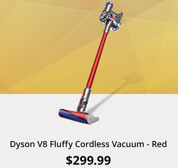 Dyson V8 Fluffy Cordless Vacuum - Red