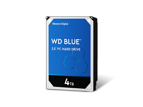 WD Blue 4TB Desktop Hard Disk Drive - 5400 RPM SATA 6Gb/s 256MB Cache 3.5 Inch - WD40EZAZ
