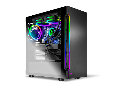 Skytech Shadow 3.0 Gaming Computer PC Desktop - Ryzen 5 3600X 6-Core 3.80 GHz, RTX 2060 6 GB, 1 TB SSD, 16 GB DDR4 3000, 240mm AIO, B450M MB, AC WiFi, Windows 10 Home 64-bit, Black