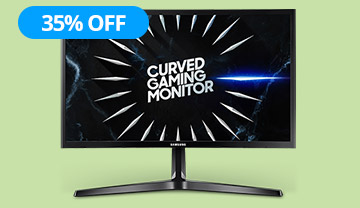 $129.99 Samsung C24RG50 24" FHD 144Hz LED Backlit Curved Gaming Monitor