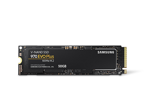 SAMSUNG 970 EVO PLUS M.2 2280 500GB PCIe Gen 3.0 x4, NVMe 1.3 V-NAND 3-bit MLC Internal Solid State Drive