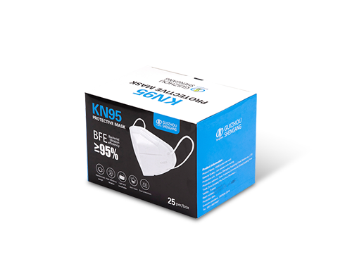 GS KN95 Protective Mask, 25pcs per Box