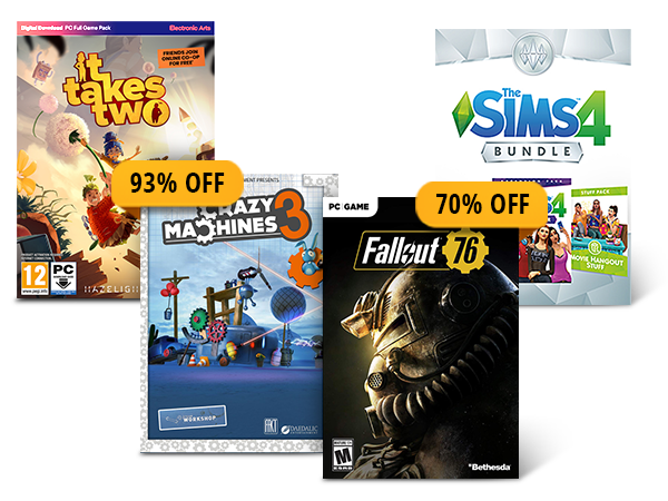 UP TO 93% OFF SELECT PC DIGITAL GAMES*