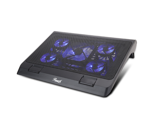 Rosewill RWNB17A 12-17 inches Blue LED light Gaming Laptop Cooler with Five Quiet Fans