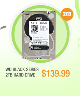 WD BLACK SERIES 2TB 7200 RPM 64MB Cache SATA 6.0Gb/s 3.5" Internal HDD