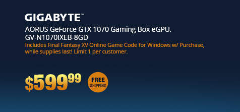 AORUS GeForce GTX 1070 Gaming Box eGPU, GV-N1070IXEB-8GD