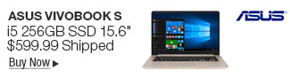 Newegg Flash - ASUS VivoBook S i5 256GB SSD 15.6"