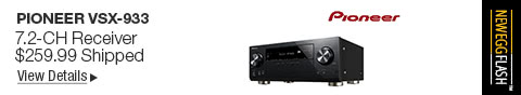 Newegg Flash – Pioneer VSX-933 7.2 Channel 165 Watt Audio Video Bluetooth Network Receiver 