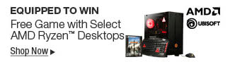 AMD - Equipped to win. Free Game with Select AMD Ryzen Desktops