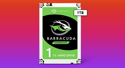 Seagate BarraCuda 1TB 7200 RPM 64MB Cache SATA 6.0Gb/s 3.5" Hard Bare Drive