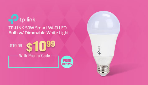 TP-LINK 50W Smart Wi-Fi LED Bulb w/ Dimmable White Light