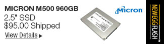 Newegg Flash - Micron M500 960GB 2.5" SSD