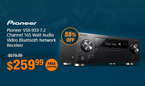Pioneer VSX-933 7.2 Channel 165 Watt Audio Video Bluetooth Network Receiver