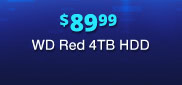 $89.99 WD Red 4TB HDD