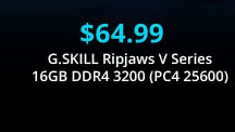 G.SKILL Ripjaws V Series 16GB DDR4 3200 (PC4 25600)