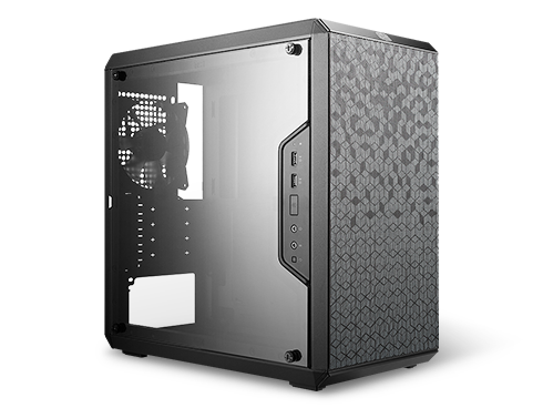 Cooler Master MasterBox Q300L Micro ATX Tower w/ Magnetic Design Dust Filter, Transparent Acrylic Side Panel