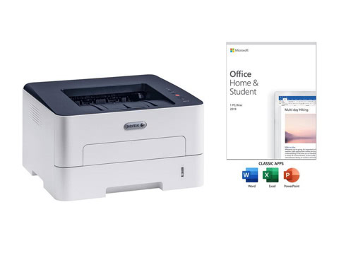 Xerox B210/DNI Up to 31 ppm Wi-Fi Laser Printer + Microsoft Office Home and Student 2019