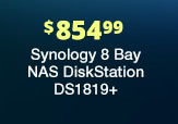 $854.99 Synology 8-Bay NAS DiskStation DS1819+