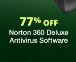 77% Off Norton 360 Deluxe Antivirus Software