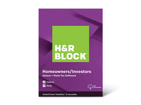 H&R BLOCK Tax Software Deluxe + State 2019 Windows - Download (Bundle)
