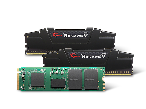 Intel 670p M.2 2280 1TB PCIe QLC Internal SSD and G.SKILL Ripjaws V 16GB (2 x 8GB) 3200 (PC4 25600) Memory Combo