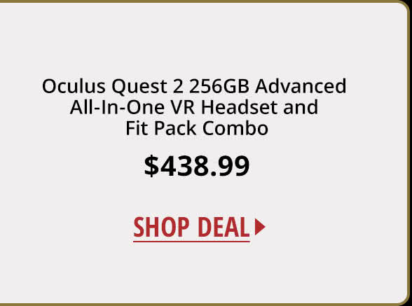 Oculus Quest 2 256GB Advanced All-In-One VR Headset and Fit Pack Combo