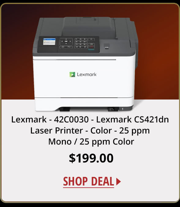 Lexmark - 42C0030 - Lexmark CS421dn Laser Printer - Color - 25 ppm Mono / 25 ppm Color