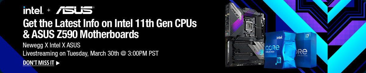 intel + ASUS - Get the latest info on Intel 11th Gen CPUs & ASUS Z590 Motherboards