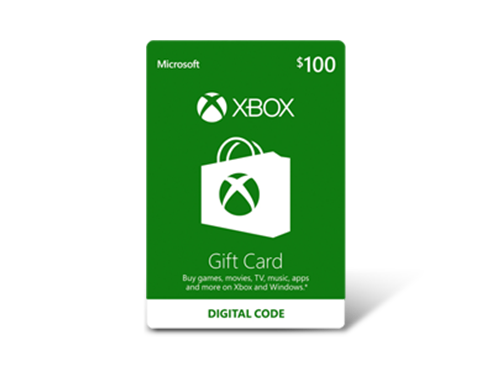 Xbox Gift Card $100 US (Email Delivery)