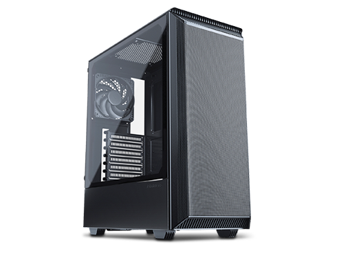 Phanteks Eclipse P300A High Airflow Full-Metal Mesh Design, Compact ATX Mid-Tower, 120mm Black Case Fan, Black