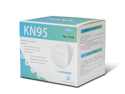 Blue Arrow KN95 Protective Mask, 30 pcs per Box