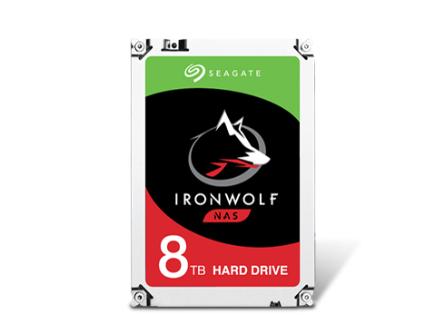 Seagate IronWolf 8TB NAS Hard Drive 7200 RPM 256MB Cache SATA 6.0Gb/s CMR 3.5" for RAID Network Attached Storage