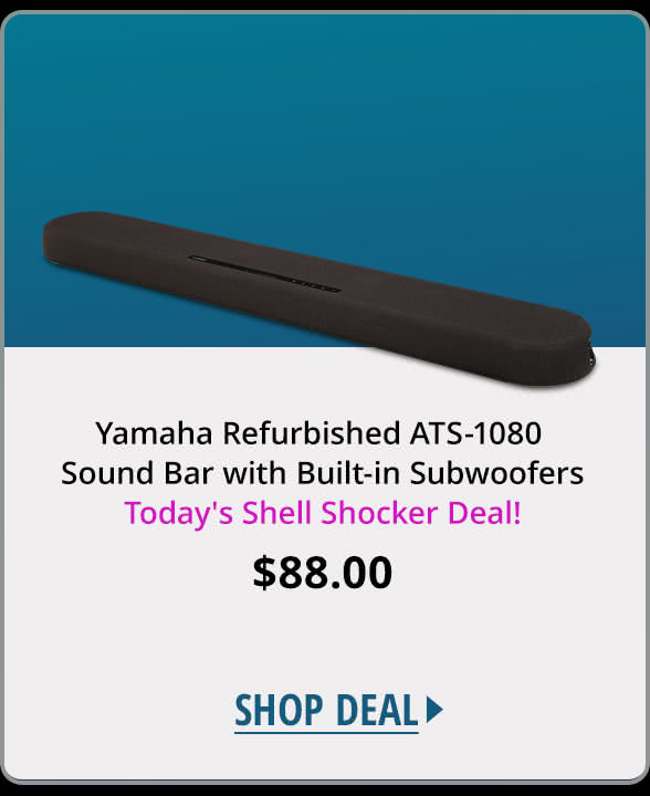 Yamaha Refurbished ATS-1080 Sound Bar with Built-in Subwoofers