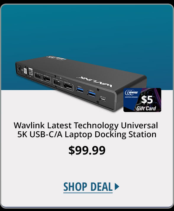 Wavlink Latest Technology Universal 5K USB-C/A Laptop Docking Station